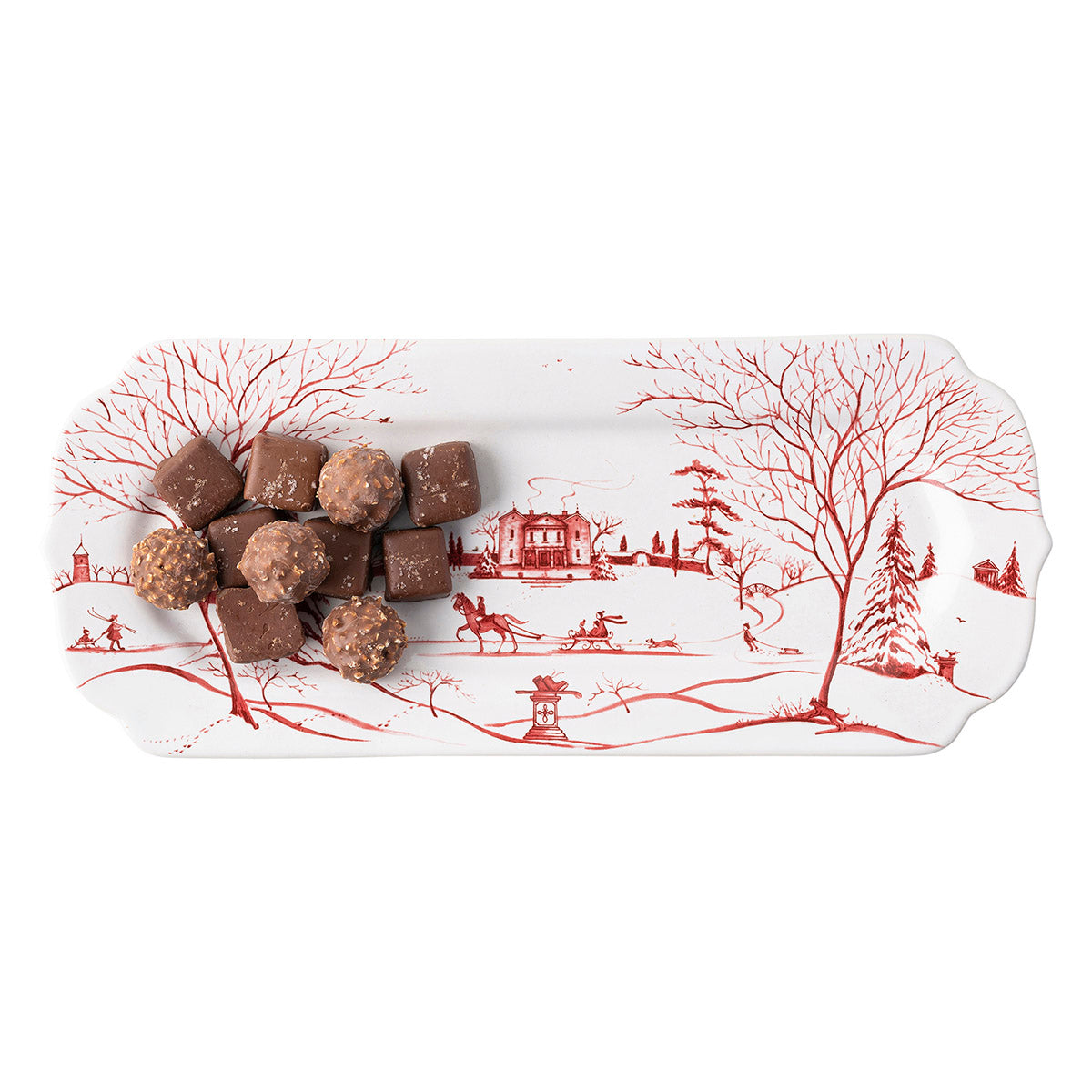 Country Estate Winter Frolic 15 Hostess Tray - Ruby - Image 2