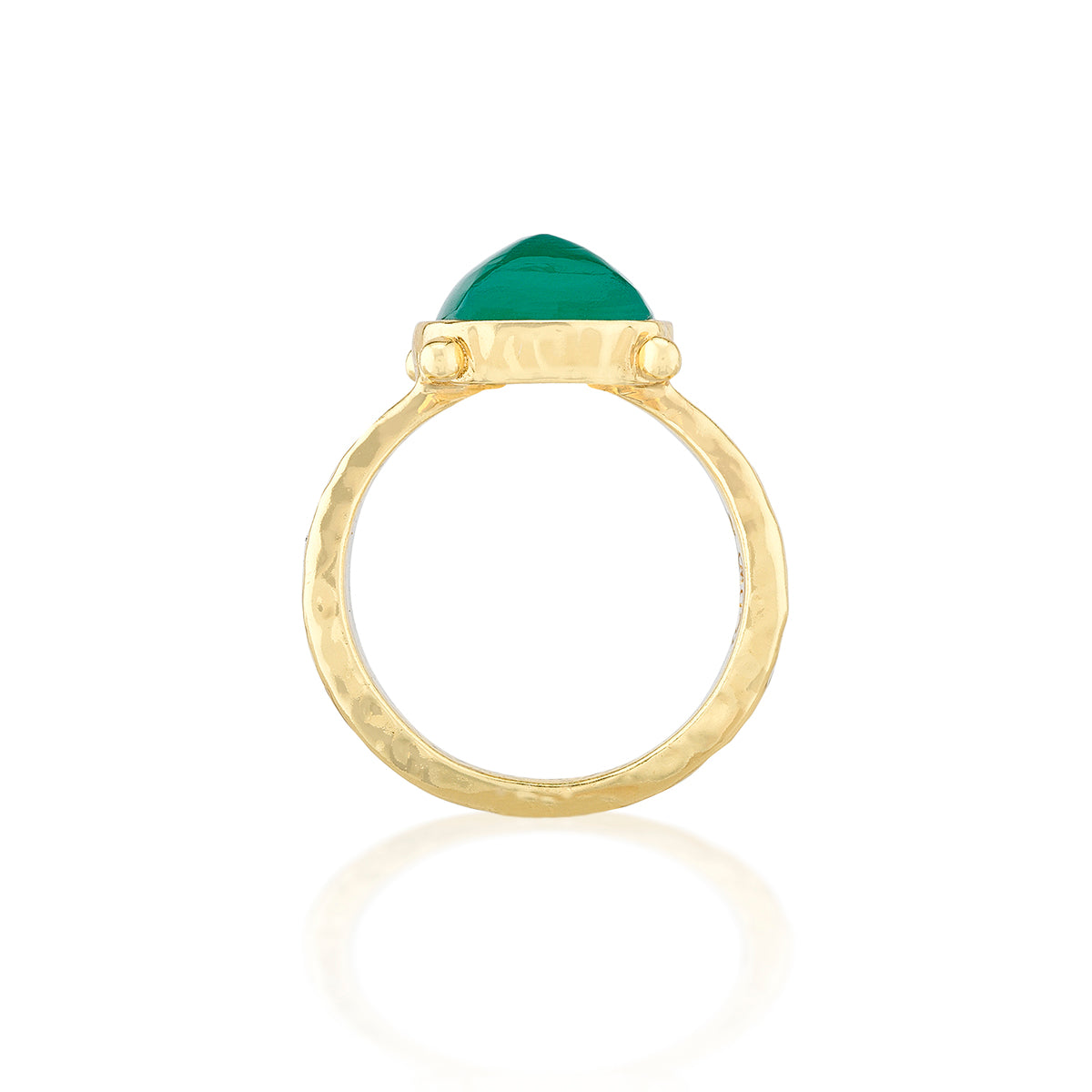 Mystic Eye Gem Ring- Green Onyx - Image 3