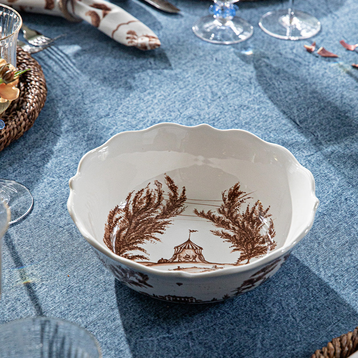 Country Estate Harvest 10 Serving Bowl - Sepia - Image 4