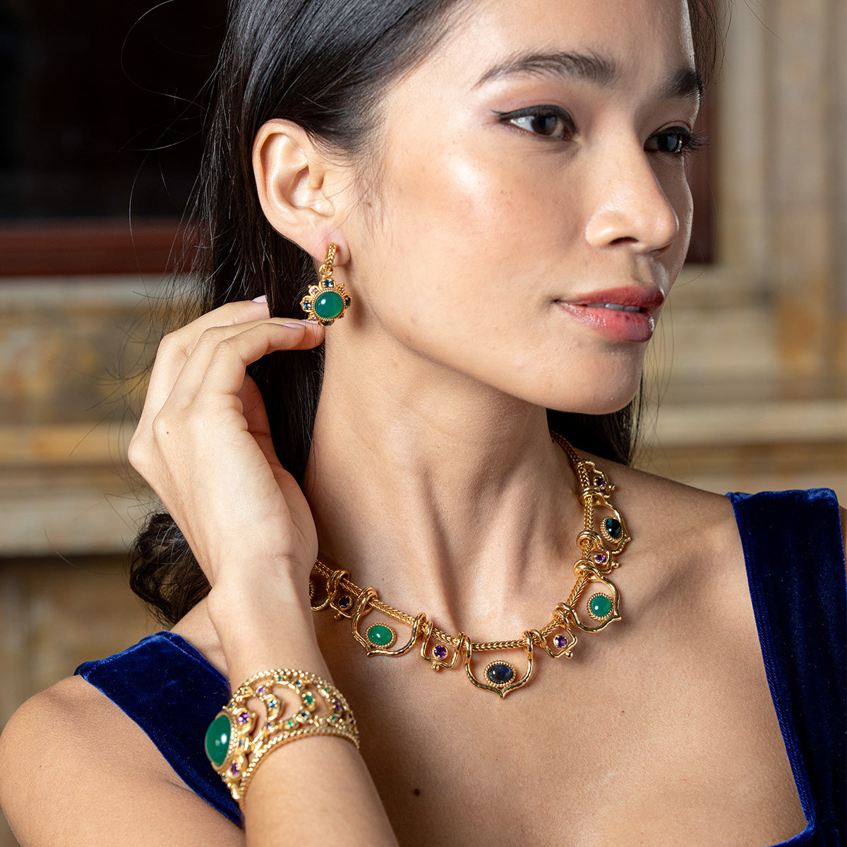 Contessa Belle Nuit Necklace. 16+2 - Multi - Image 4