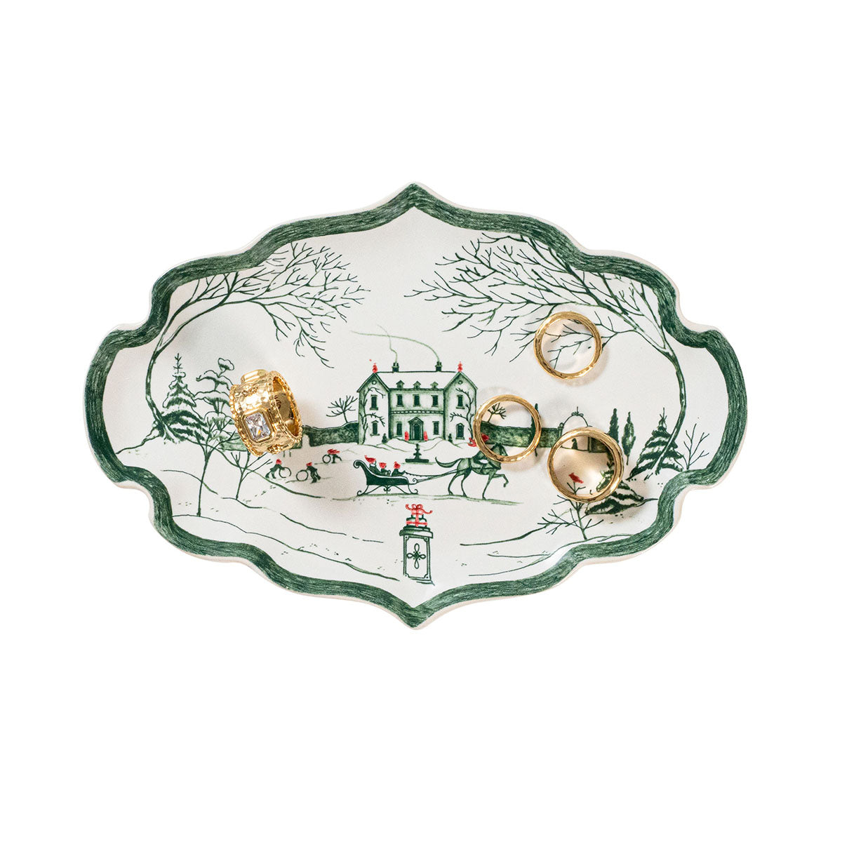 Country Estate Winter Frolic 7 Tray - Evergreen - Image 3