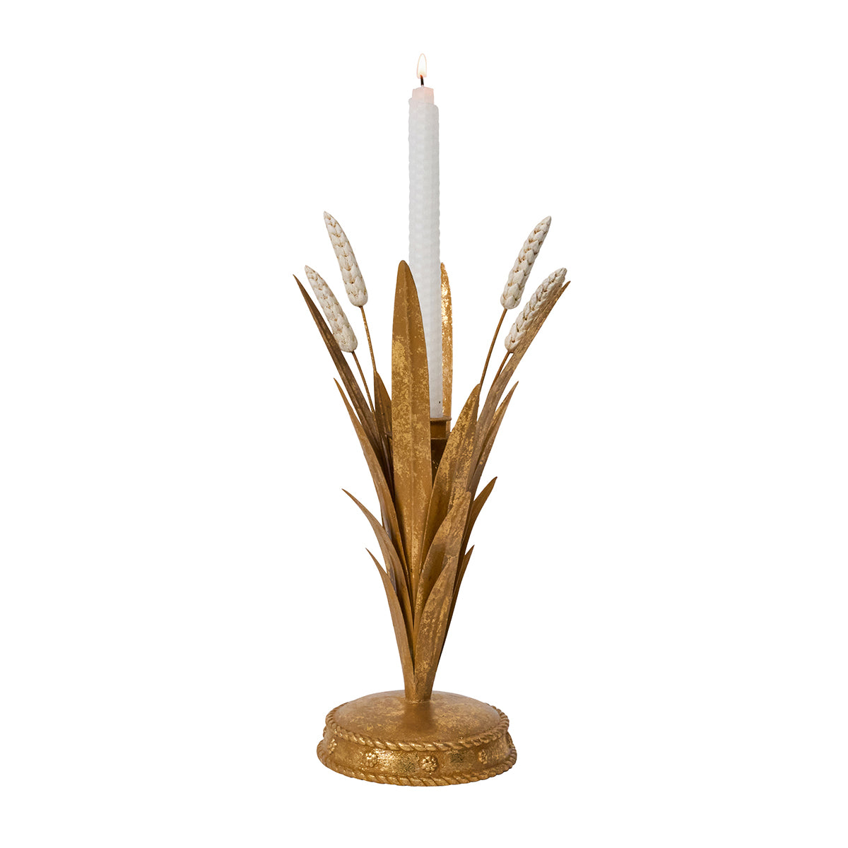 Forest Walk Wheat 13 Candlestick - Gold - Image 2