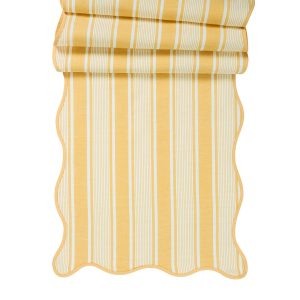Cabana Stripe 18 x 90 Table Runner - Sunshine