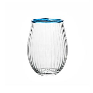Nell Stemless Wine Glass - Chambray