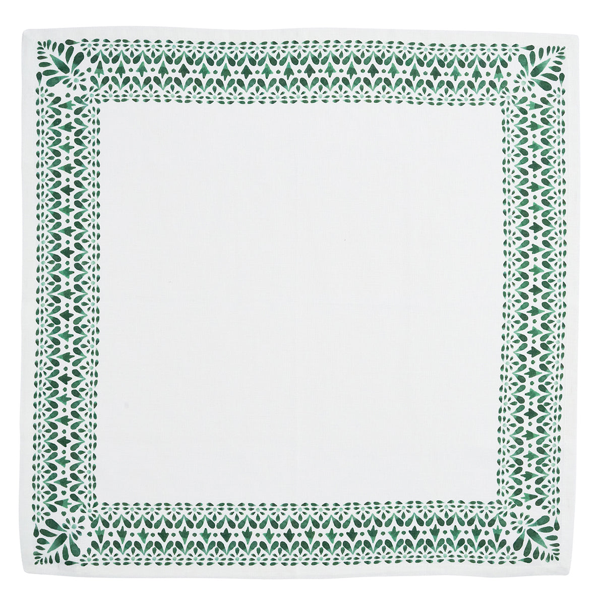 Iberian Border Napkin Set/4 - Evergreen - Image 3