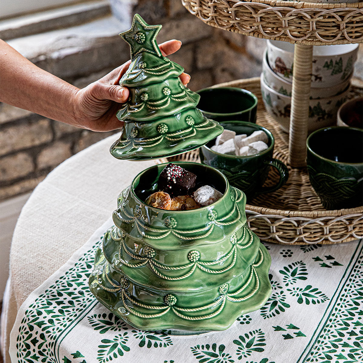 Berry & Thread Christmas Tree Cookie Jar - Basil - Image 5