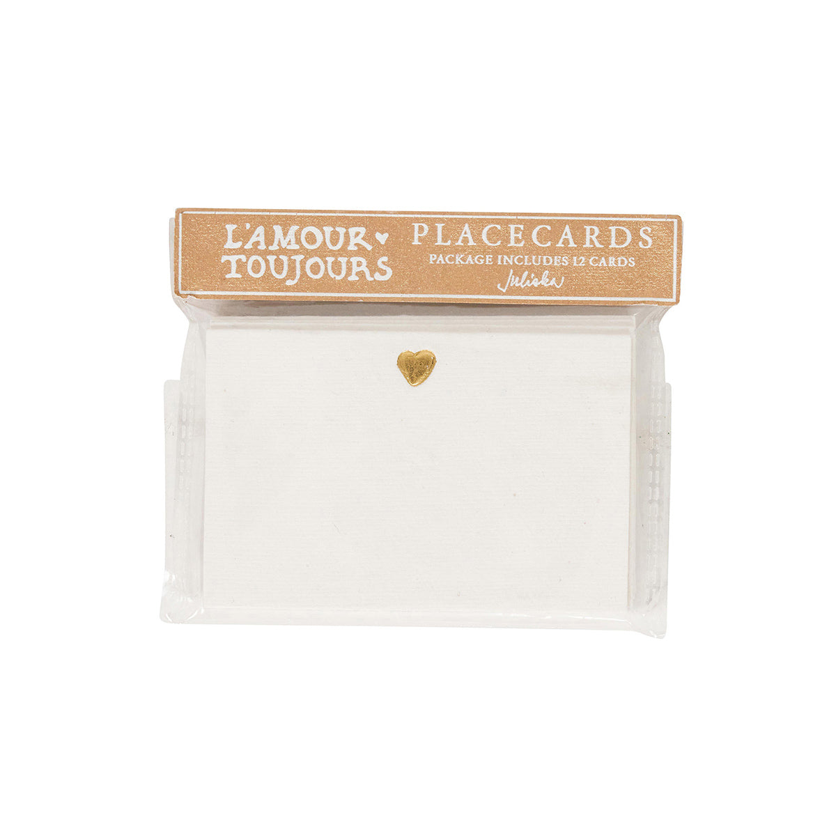 L'Amour Toujours Place Card Set/12 - Gold - Image 3