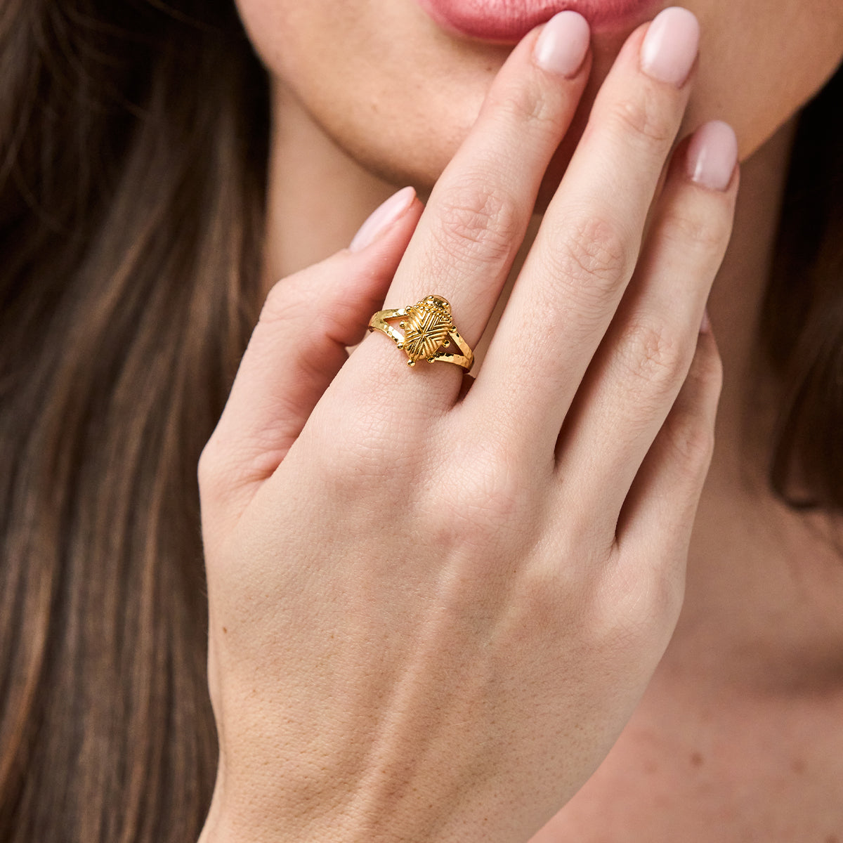 Scarab Gilded Ring - Gold - Image 5