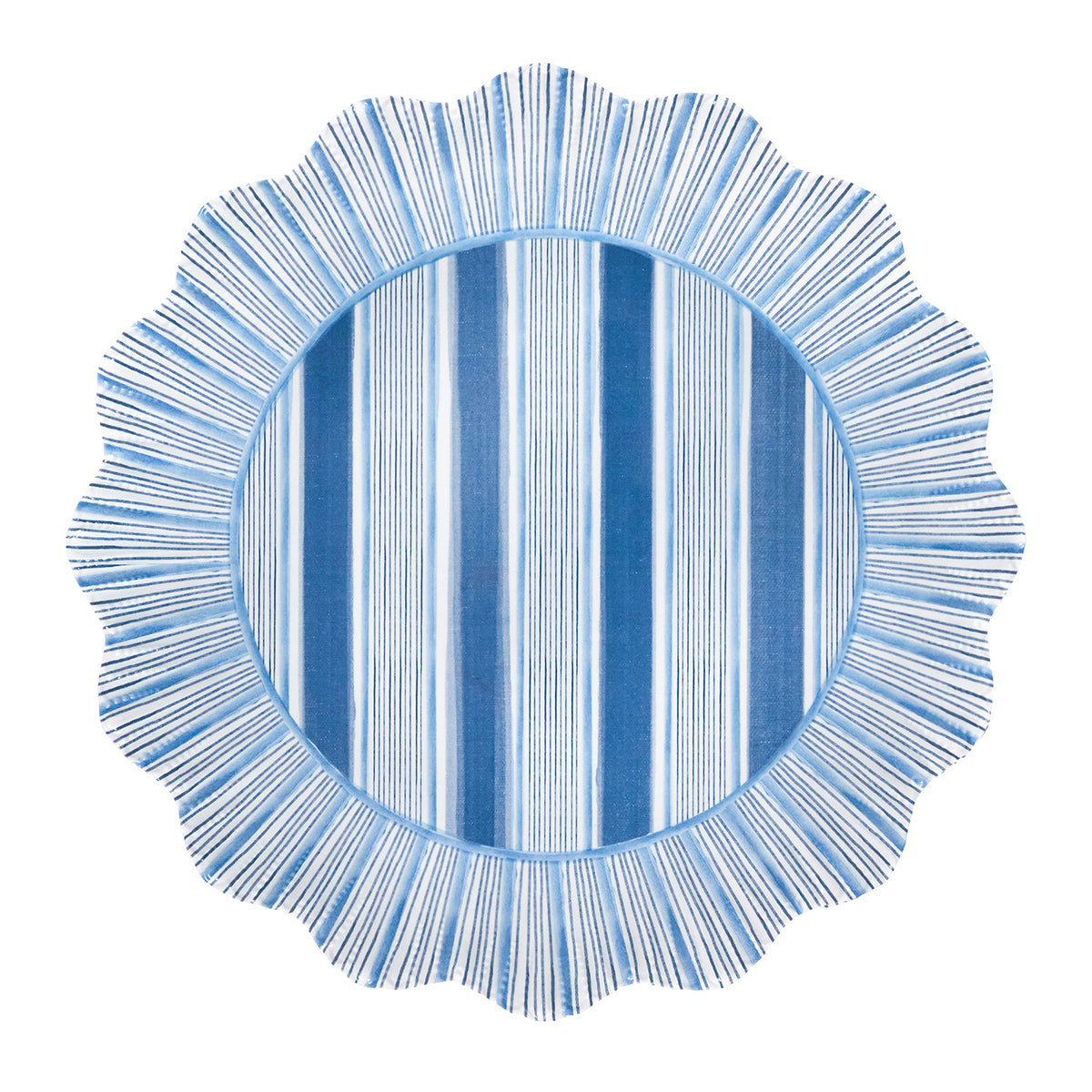 Cabana Stripe Melamine Dinner Plate Assorted Set/4 - Multi - Image 9