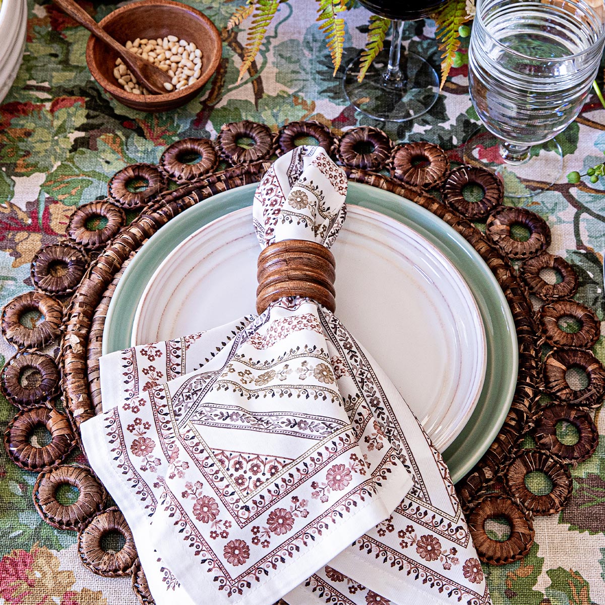 Seville Stripe Napkin Set/4 - Natural - Image 4