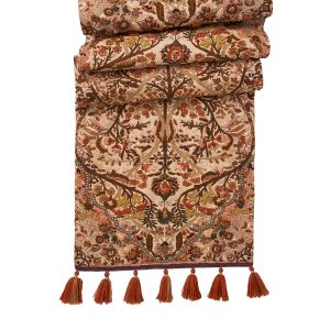 Willa Embroidered 18 x 90  Table Runner - Amber