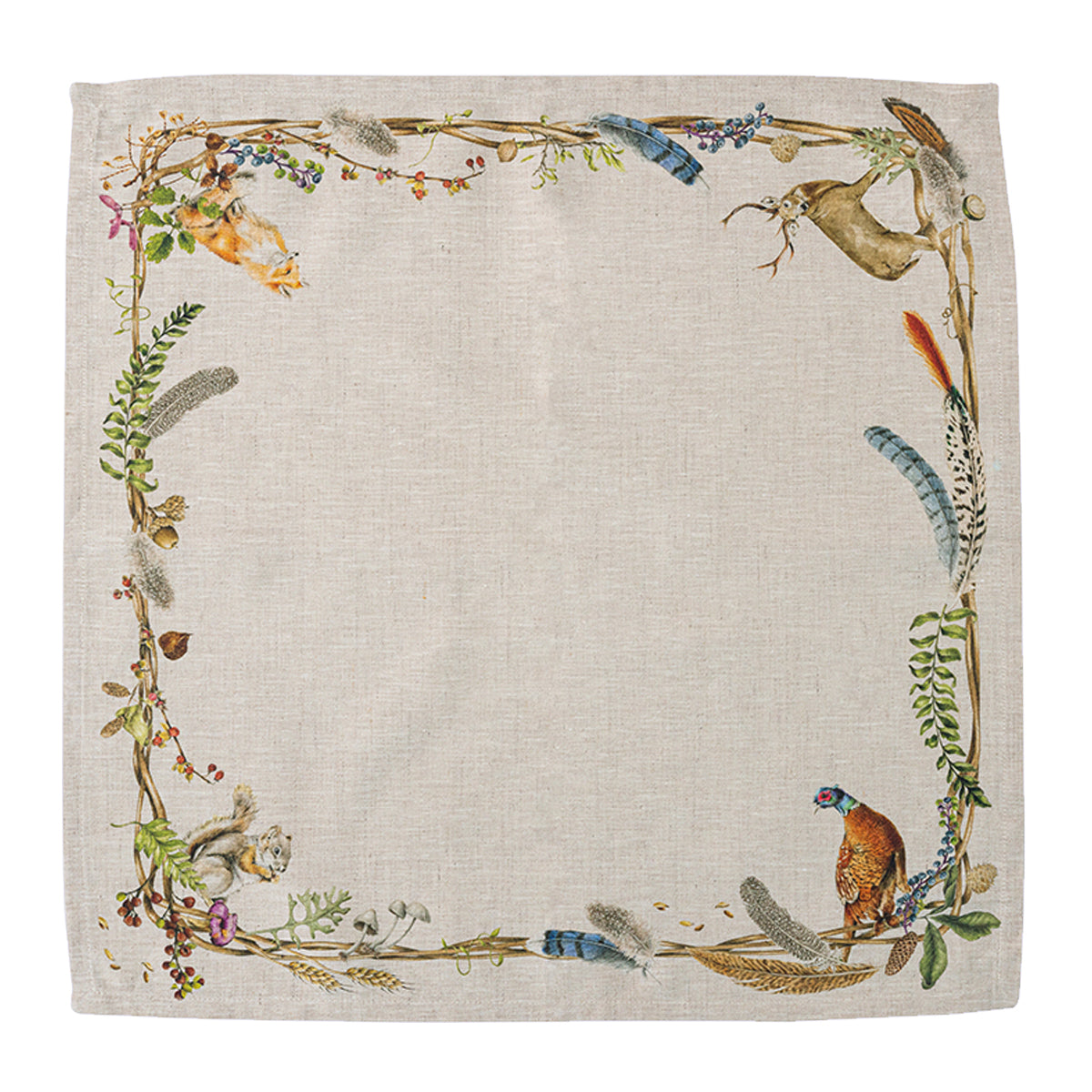 Forest Walk Animal Napkin Set/4 - Image 3