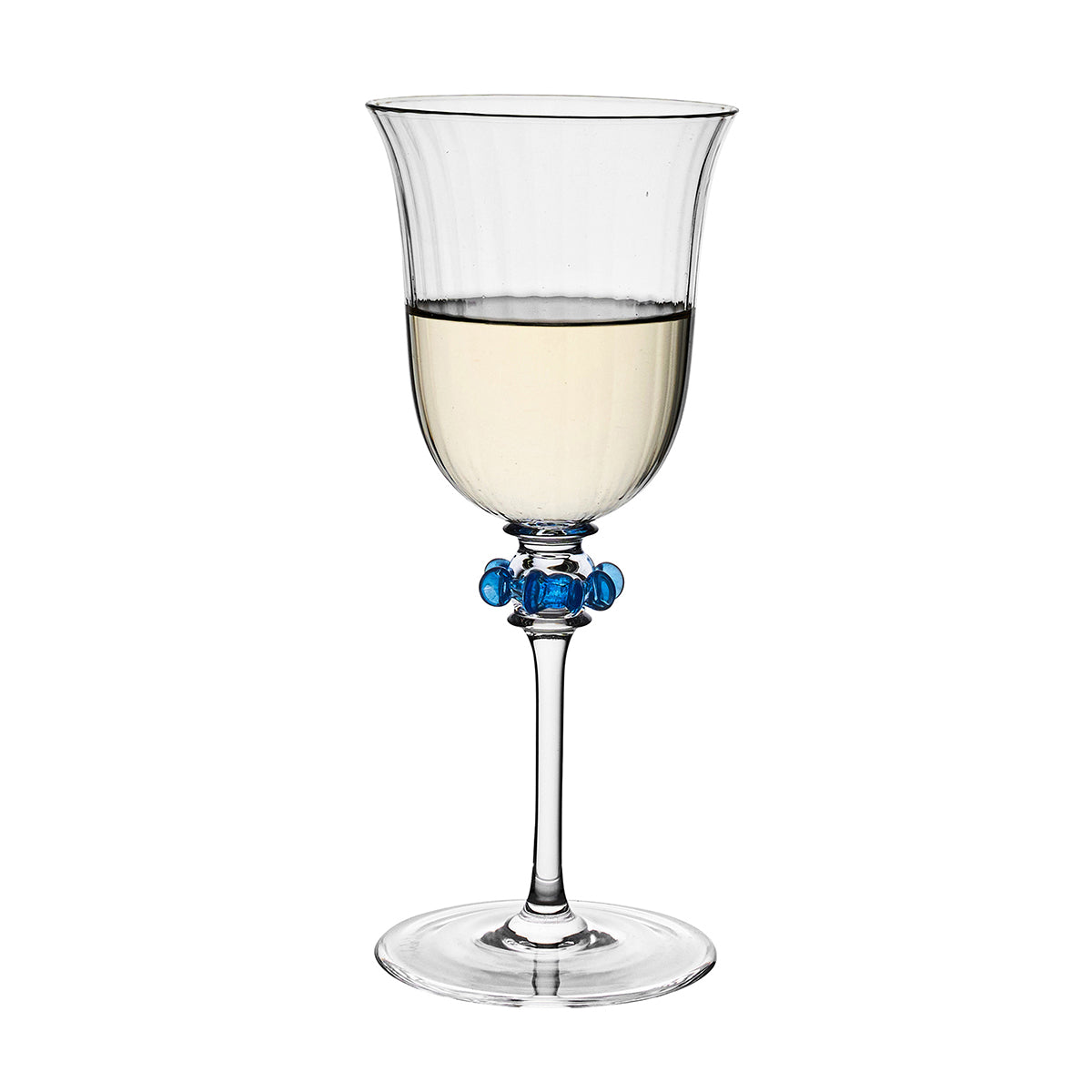 Nell Ruffle Wine Glass - Chambray - Image 2