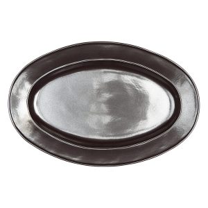 Pewter Stoneware 15 Oval Platter