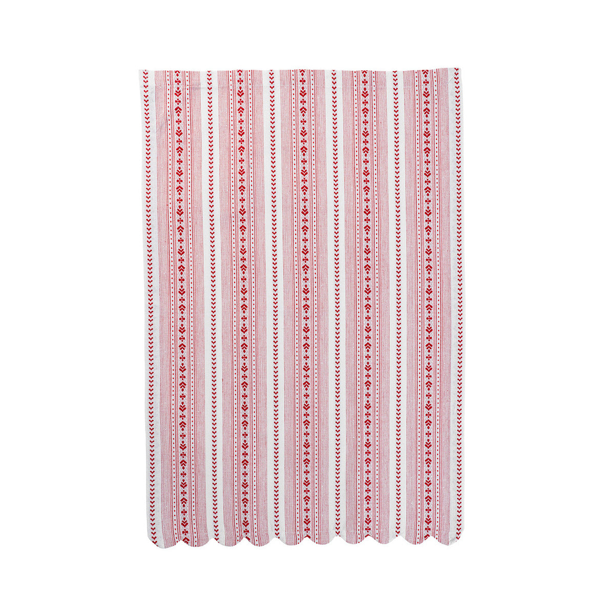 Villa Stripe Kitchen Towel Set/2 - Red - Image 2