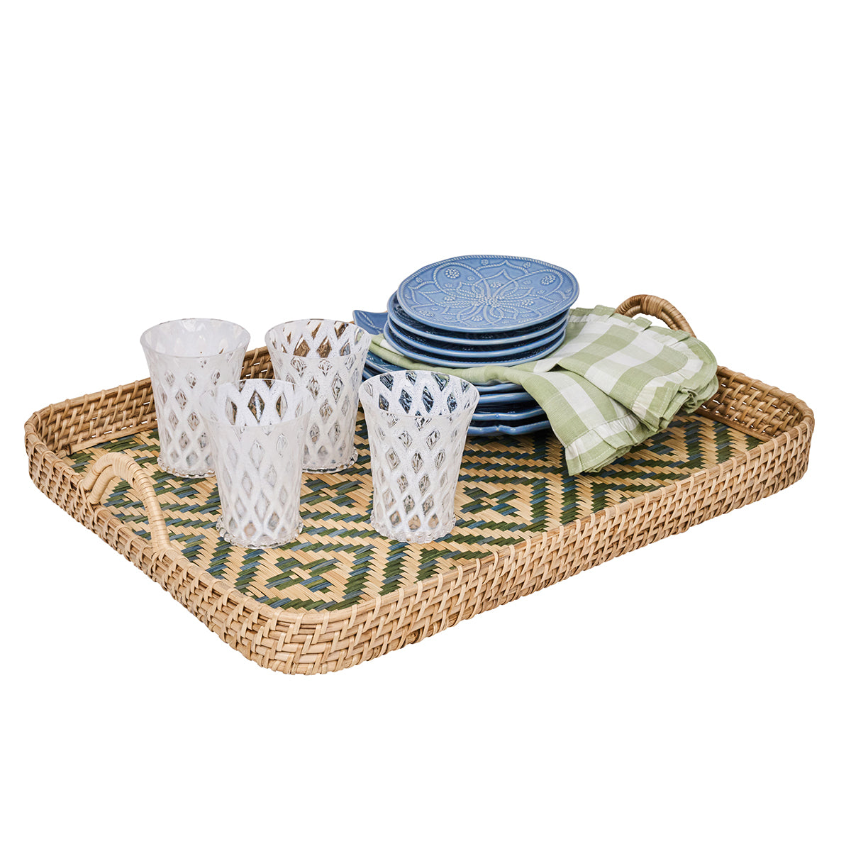 Villa Seville 18 Tray - Chambray - Image 2