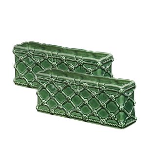 Berry & Thread Petite Parterre Garden 8 Planter Set/2 - Basil