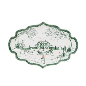Country Estate Winter Frolic 7 Tray - Evergreen