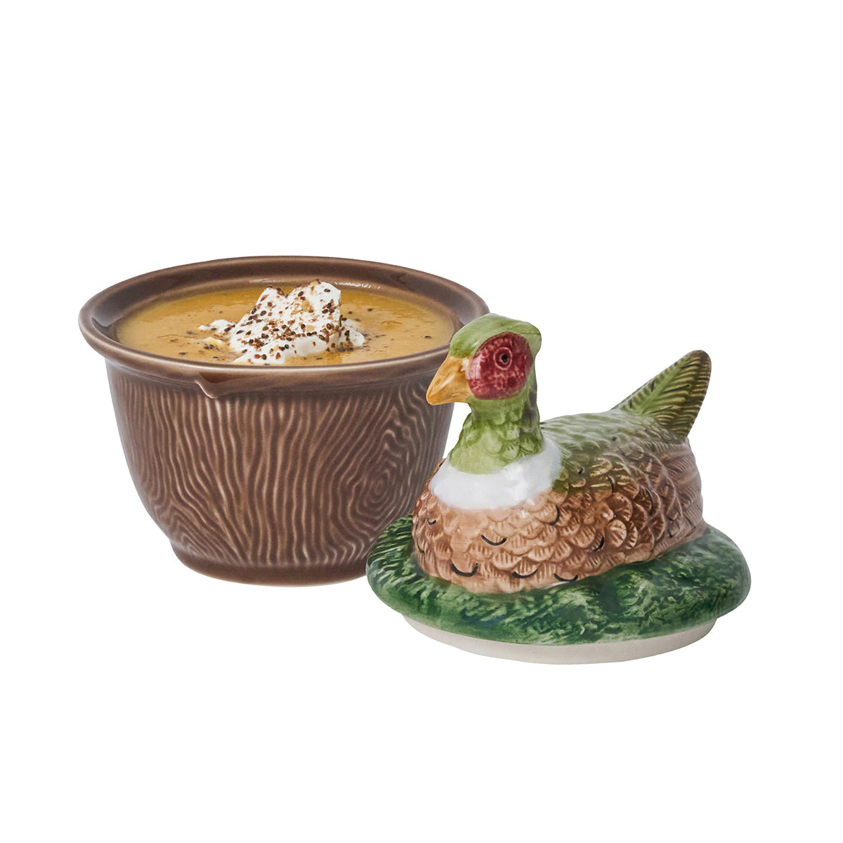 Forest Walk Pheasant Bowl with Lid - Multi - Image 2