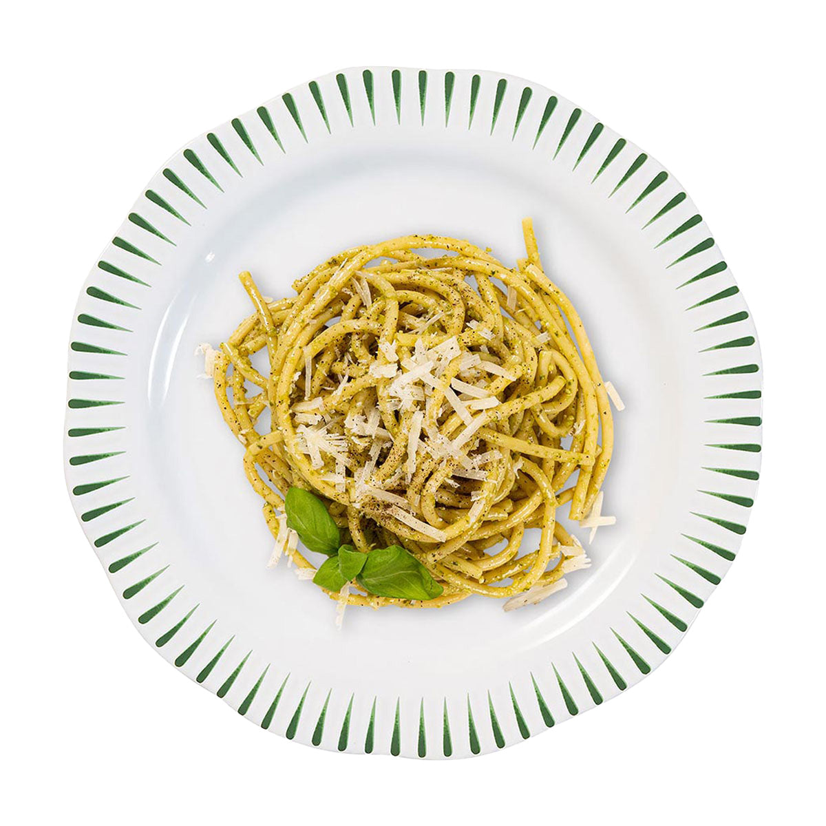 Sitio Stripe Dinner Plate - Basil - Image 2