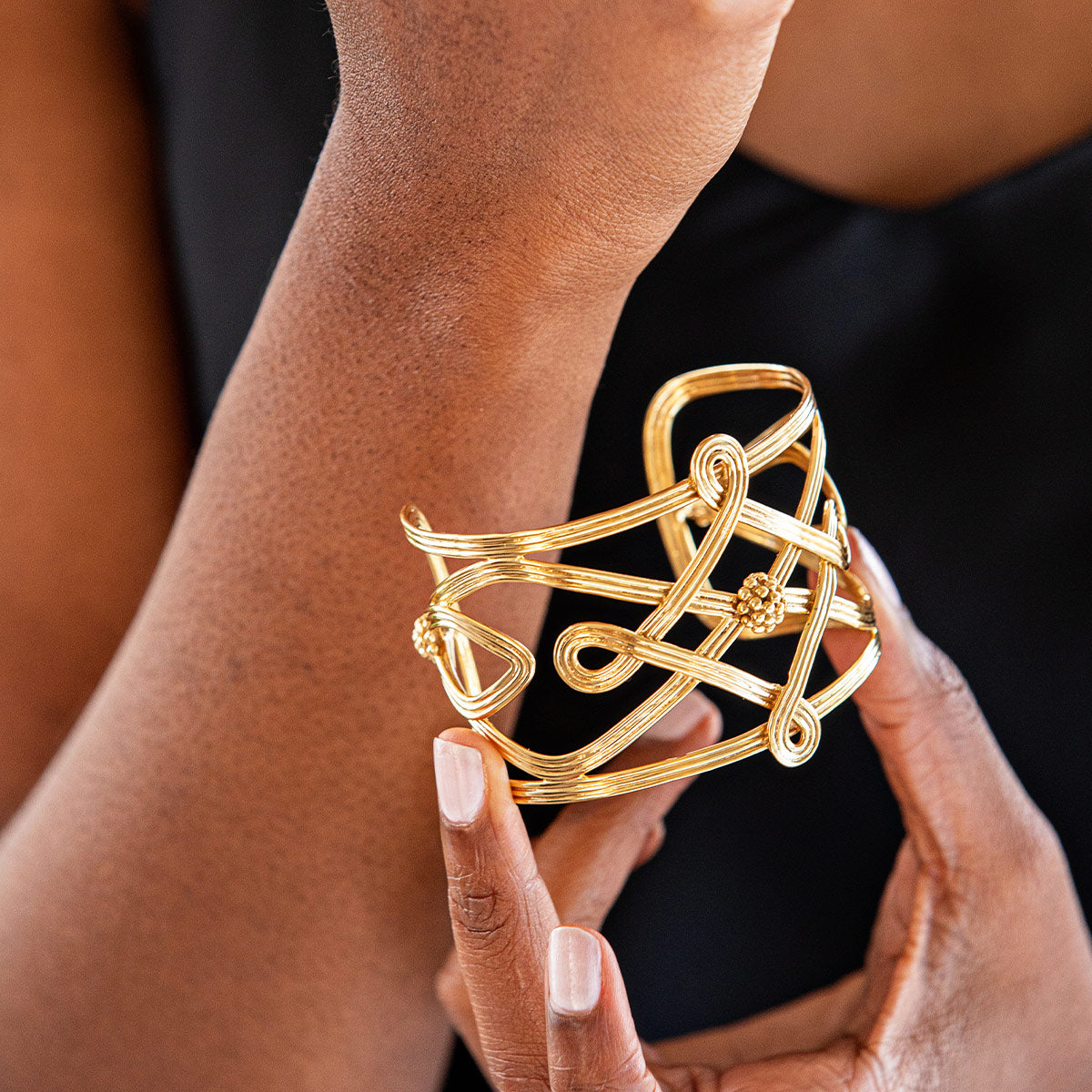 Monique Compass Cuff - Gold - Image 4