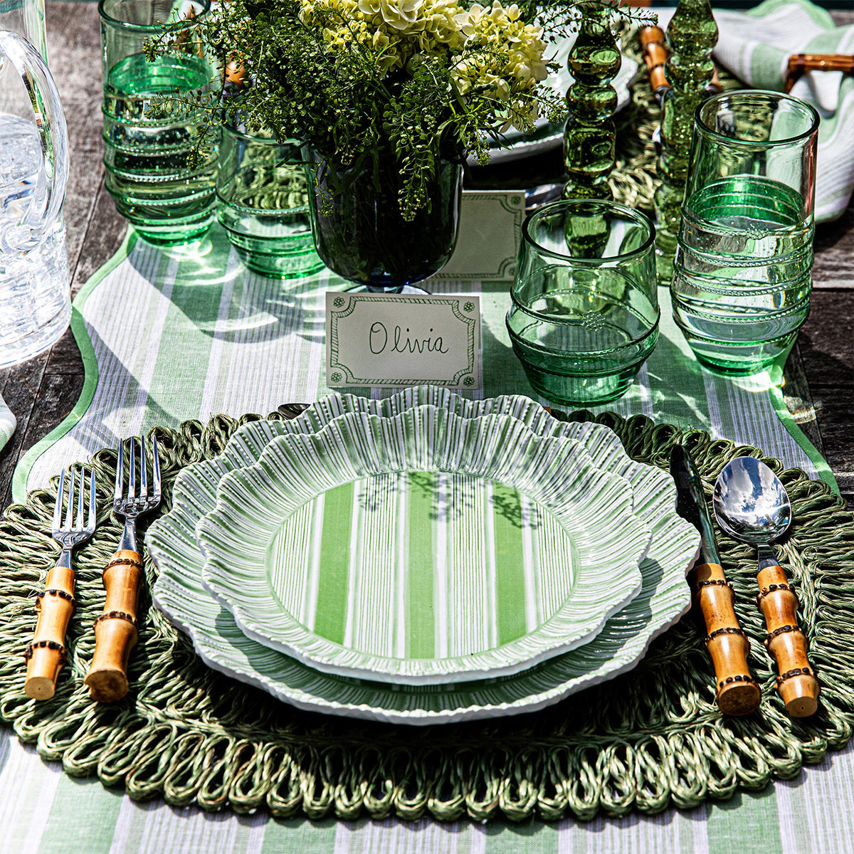 Berry & Thread Place Card Set/12 - Basil - Image 5