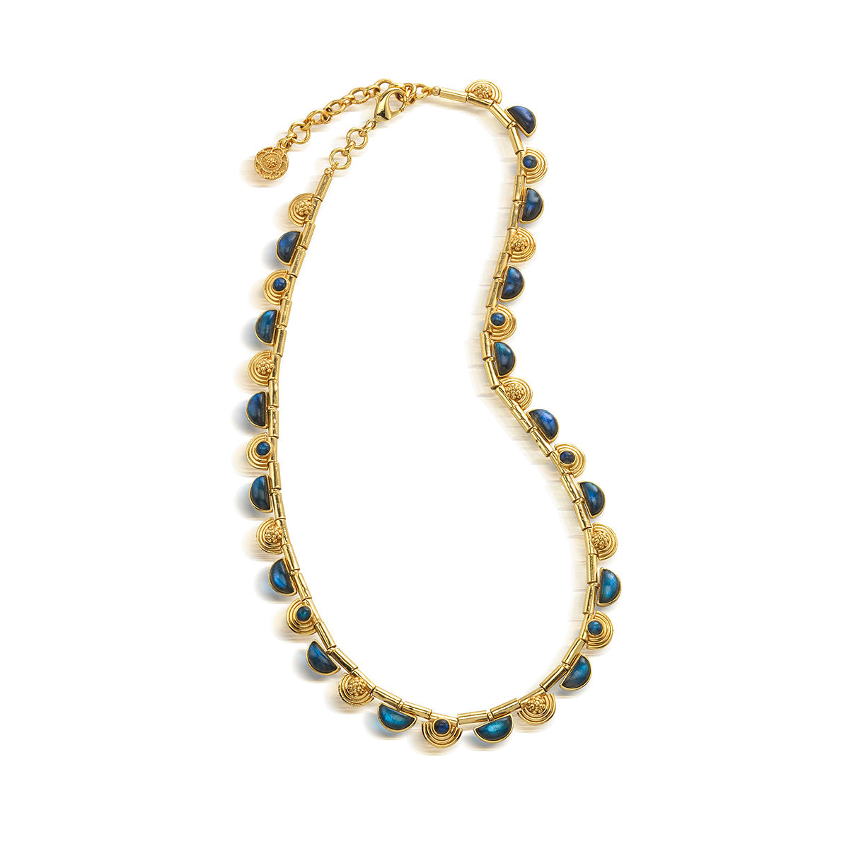 Cleopatra Riviere Necklace. 17+2 - Blue Labradorite - Image 3