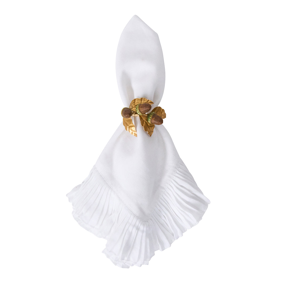 Forest Walk Acorn Napkin Ring Set/4 - Multi - Image 3