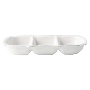 Berry & Thread 14 Triple Section Server - Whitewash