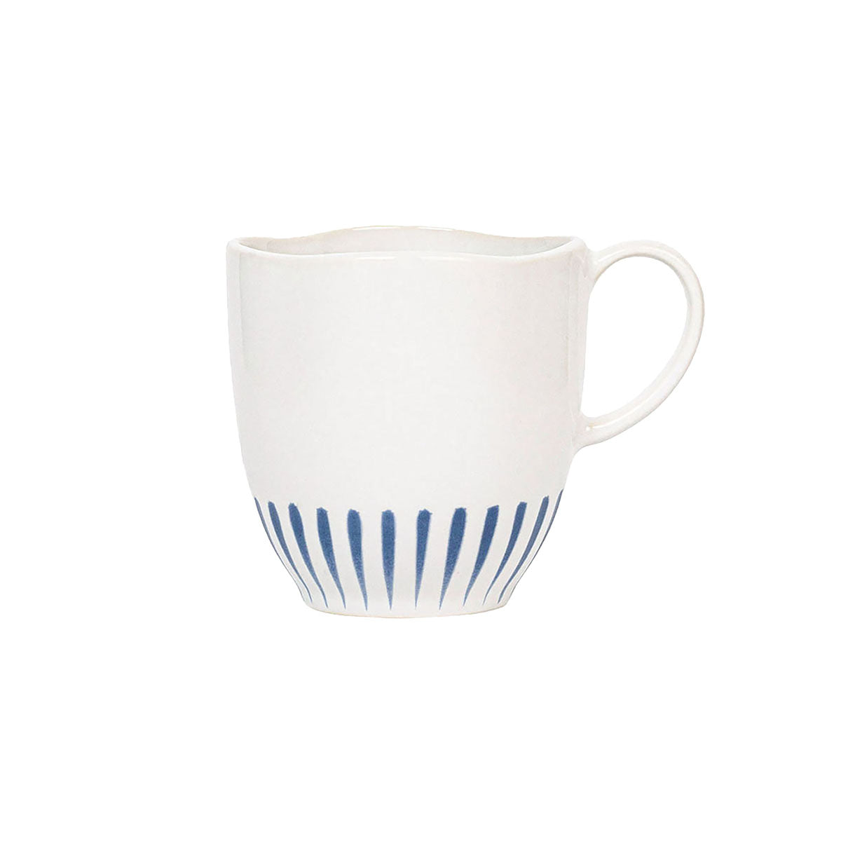 Sitio Stripe 4pc Place Setting with Mug - Delft Blue - Image 7