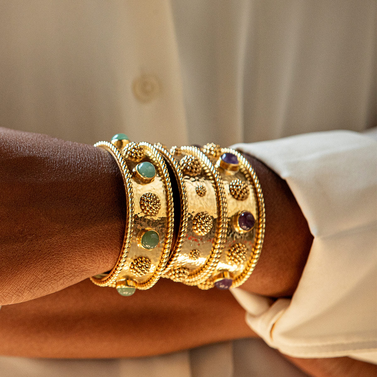 Berry Gem Cuff - Meadow Jade - Image 3