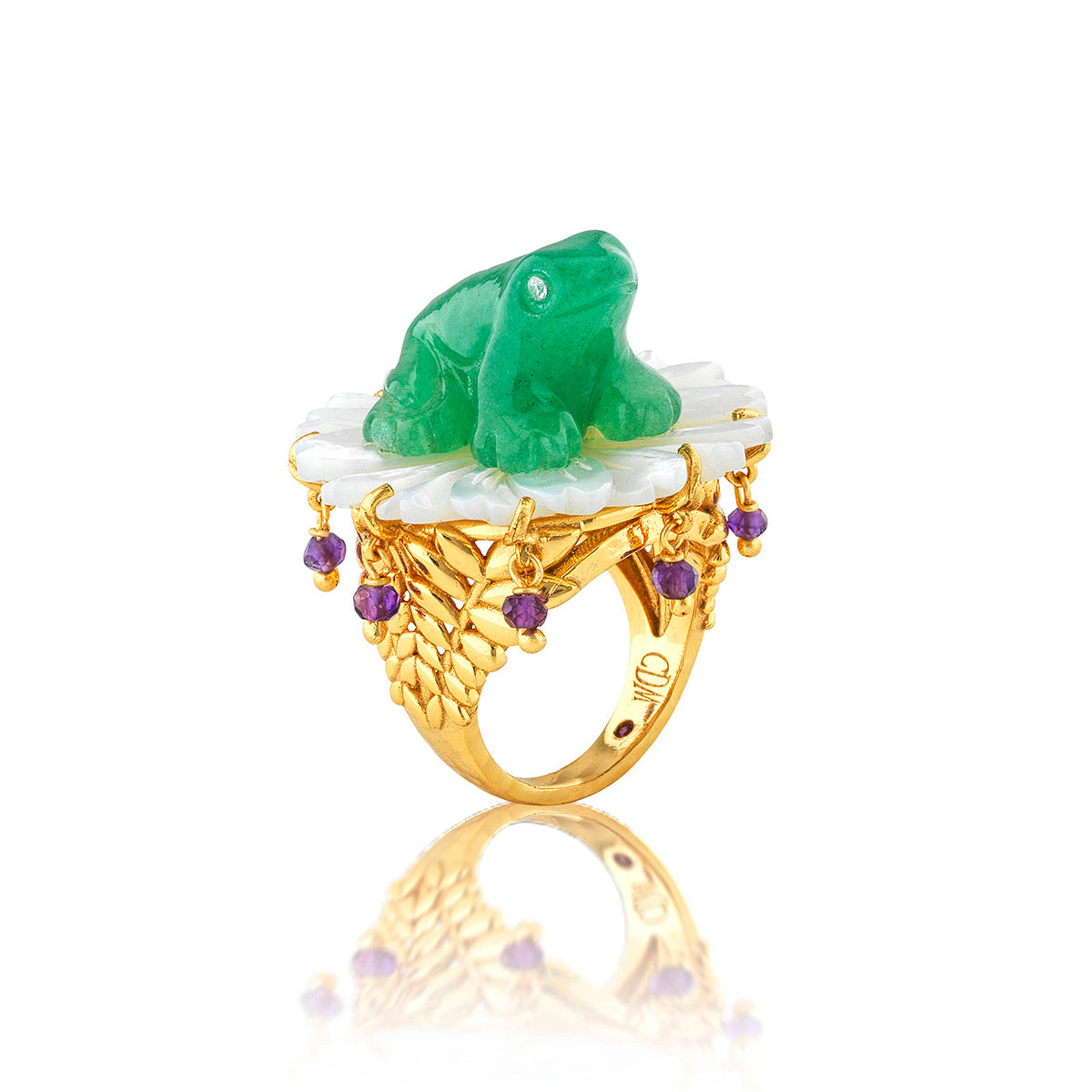 Villandry Frog Prince Ring - Multi