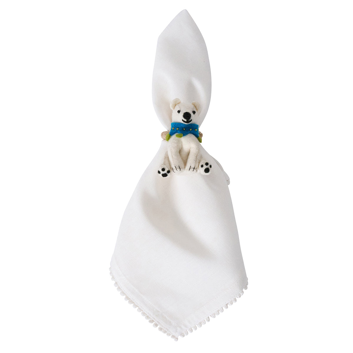 Berry & Thread North Pole Animal Napkin Ring Assorted Set/4 - Image 3