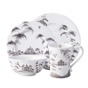 Country Estate 4pc Place Setting - Flint Grey