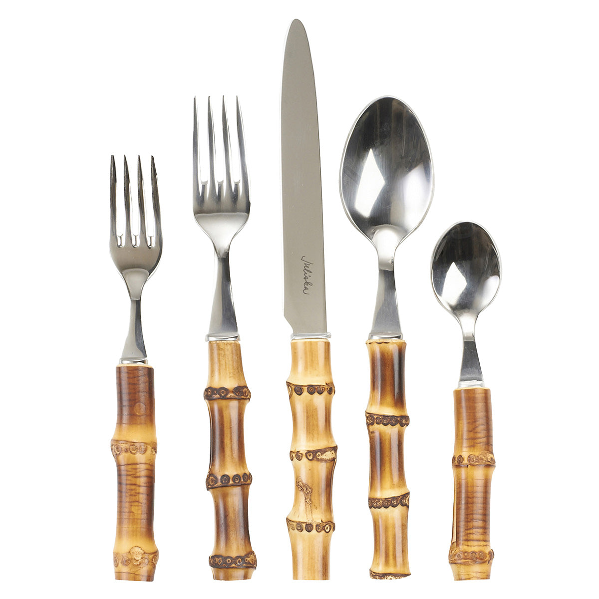 Bamboo 20pc Place Setting - Natural - Image 2