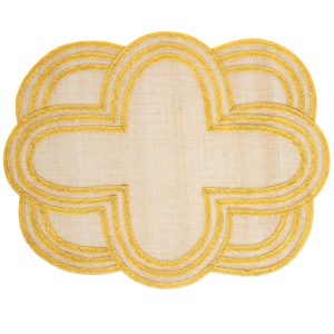Scallop Stripe Placemat - Sunshine