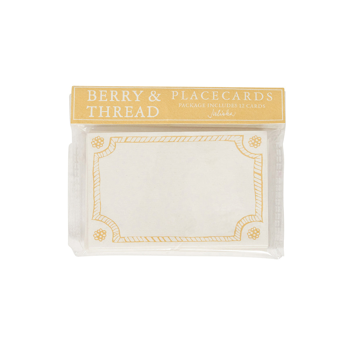 Berry & Thread Place Card Set/12 - Daffodil - Image 3