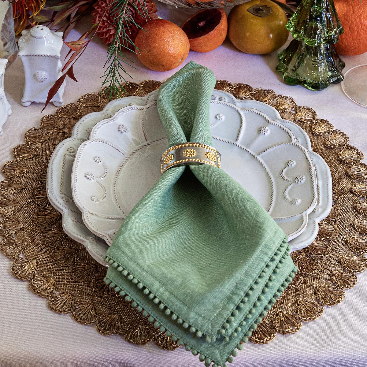 Berry Trim Napkin - Watercress - Image 4