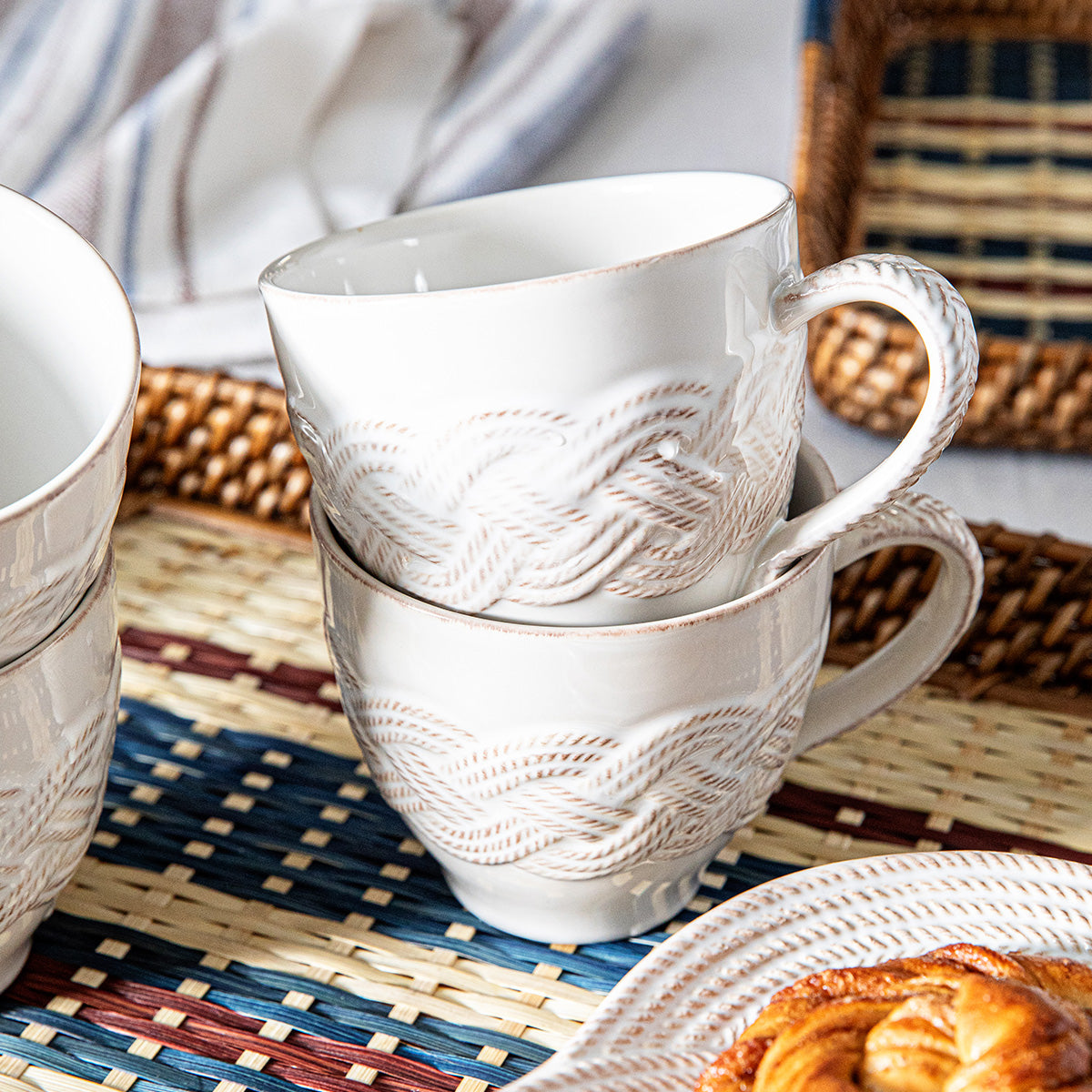 Le Panier Mystic Knot Mug - Whitewash - Image 4