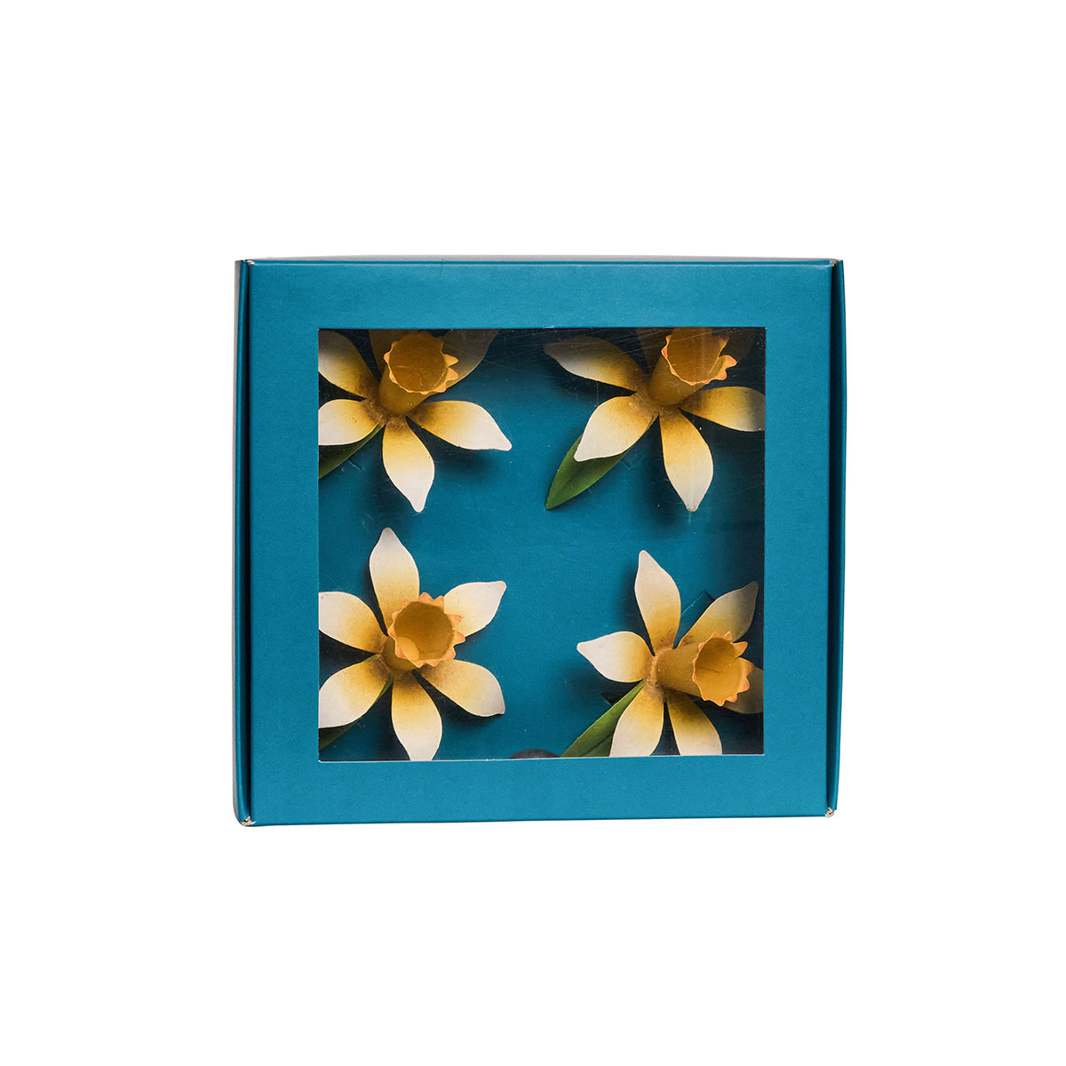 Meadow Walk Daffodil Napkin Ring. Set/4 - Yellow - Image 2