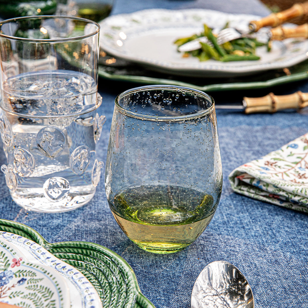 Provence Stemless Wine Glass - Basil - Image 3