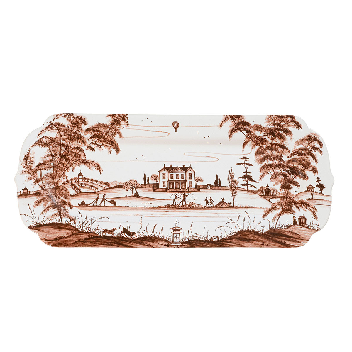 Country Estate Harvest 15 Hostess Tray - Sepia