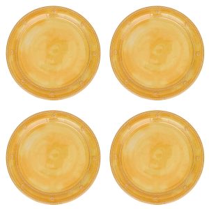 Berry & Thread Melamine Dinner Plate Set/4 - Sunshine