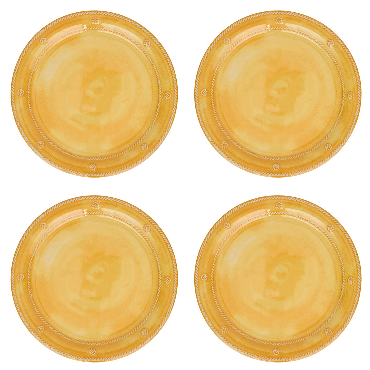 Berry & Thread Melamine Dinner Plate Set/4 - Sunshine