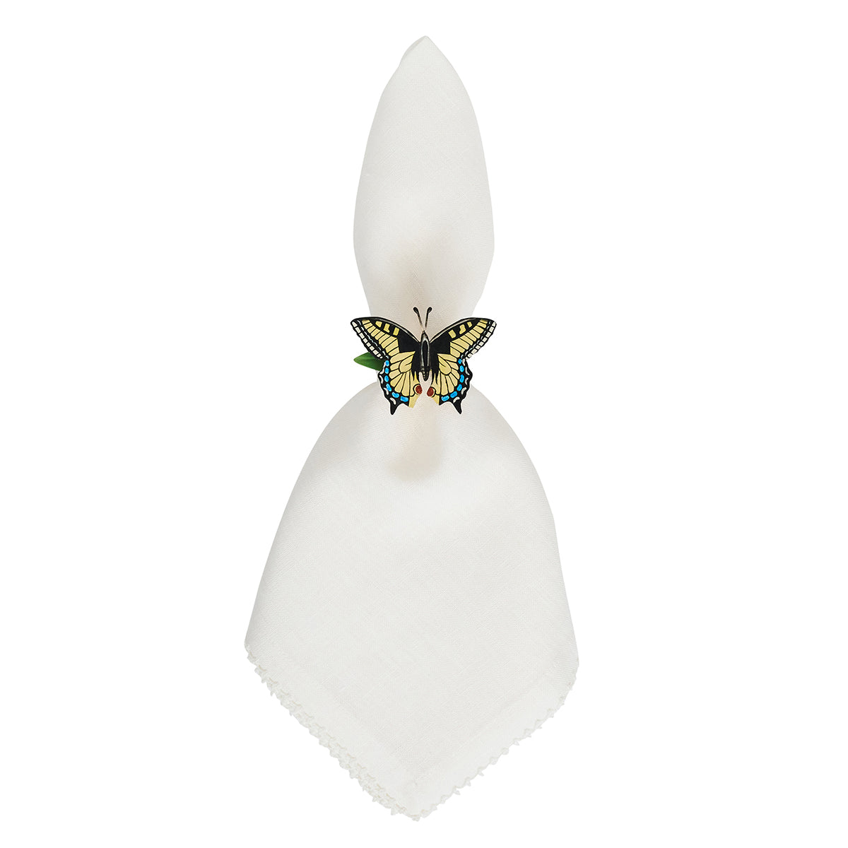 Meadow Walk Butterfly Napkin Ring Assorted Set/4 - Multi - Image 2