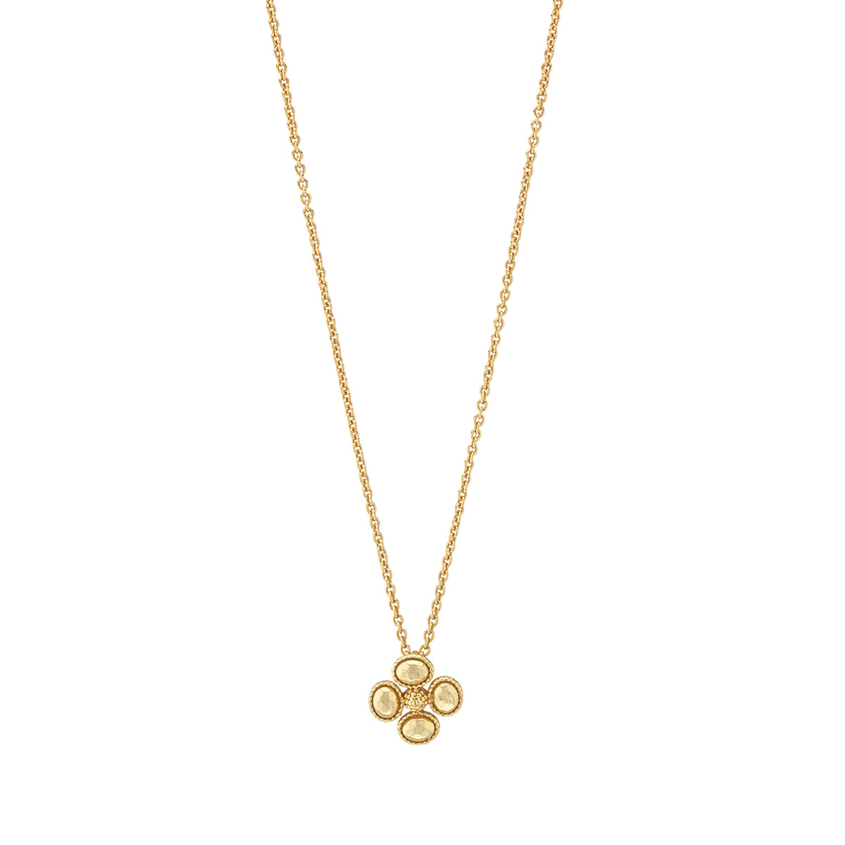 Berry Clover Station Necklace. 16+2 - Gold