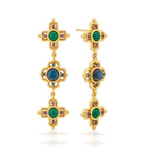 Contessa Linear Earrings - Multi