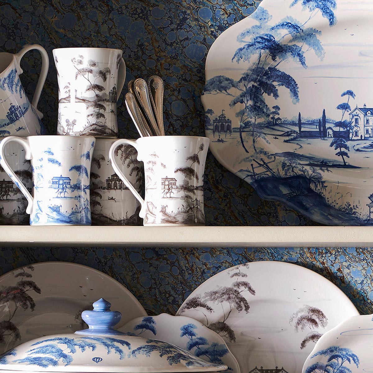 Country Estate Mug - Delft Blue - Image 2