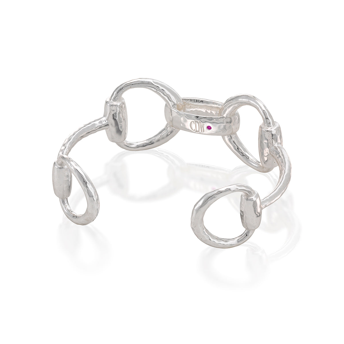 Equestrian Snaffle Bit Cuff - Silver - Image 4