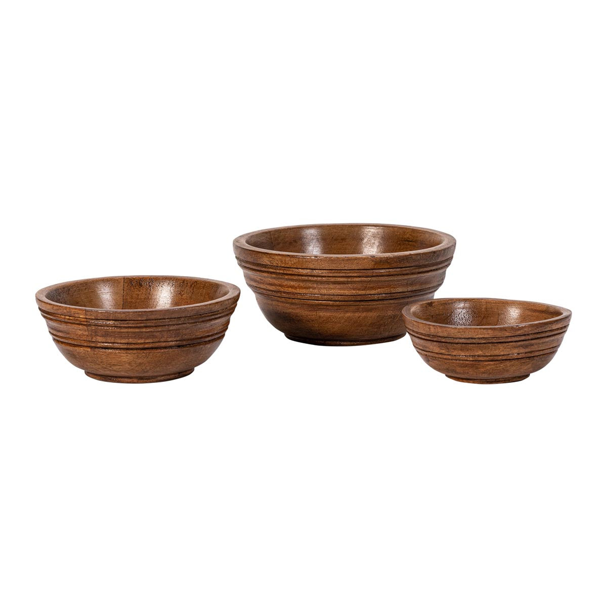Bilbao Wood Nesting Bowl Set/3pc - Image 2